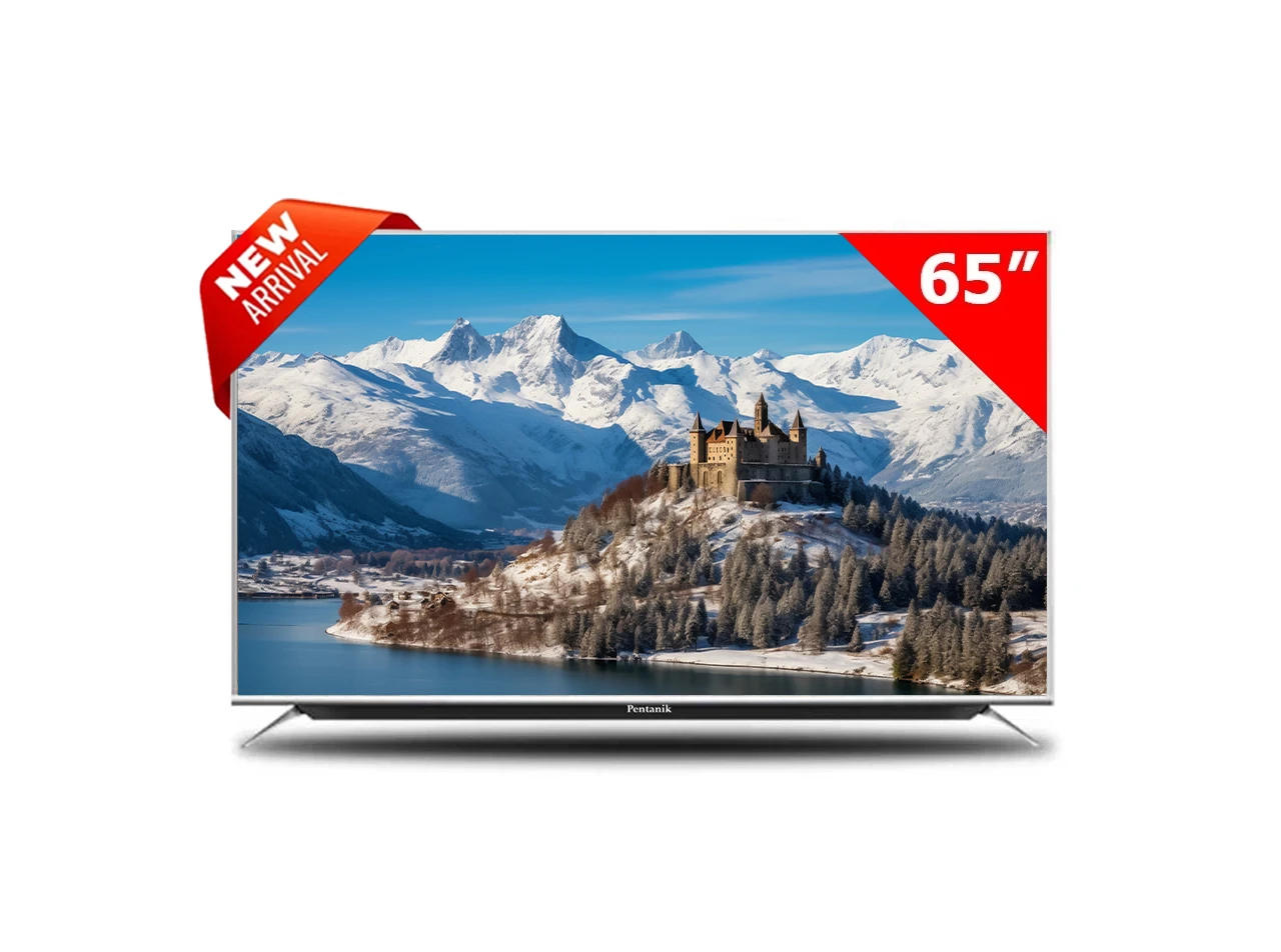 Pentanik 65 inch Smart Android 4K TV With Soundbar view 2